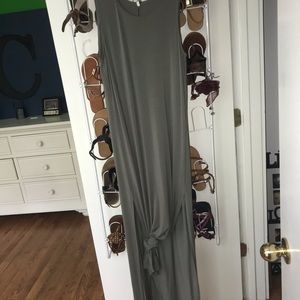 NWOT Green halter top Maxie dress and you can tie it up